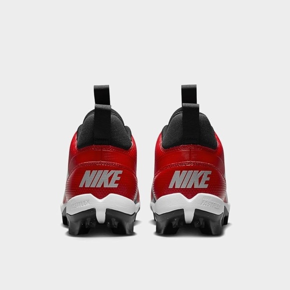 Nike Men’s Alpha Menace 4 Shark Cleats Red Black Size 11.5 - Picture 6 of 9